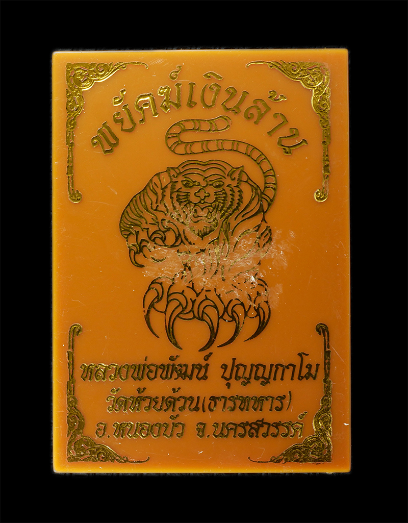 29Jul24 (2)dp.jpg - เหรียญพยัคฆ์เงินล้าน เสือตะปบทรัพย์ หลวงพ่อพัฒน์ วัดห้วยด้วน จ.นครสวรรค์ ปี2563 เนื้อทองแดง ลงยาจีวร ตอกโค๊ต หมายเลข ๓๐๘๗ | https://kamulet.in.th